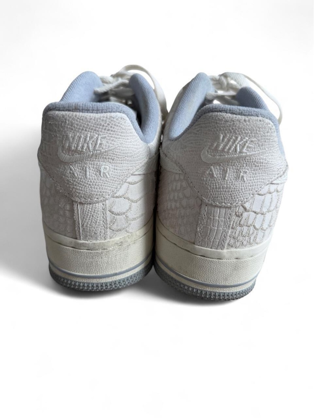 Nike Women's Air Force 1 Sneakers in White and Light Gray